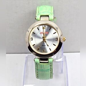 Dickies Womens LDX677WMP Quartz Watch Two Tone New Battery Leather Band